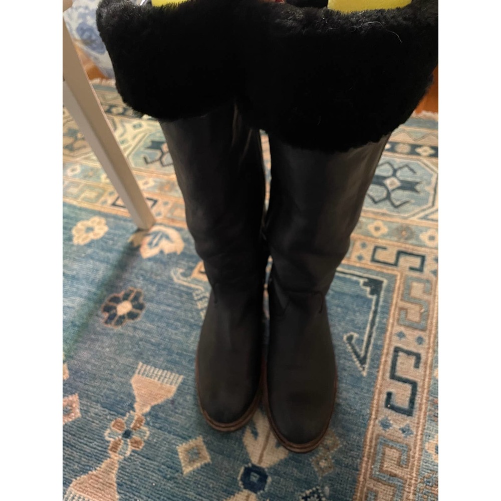 Frye black tall boots size 8.5